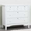 Textured White (1349) 21-Farmhouse 3 Drawer Dresser with Changing Top