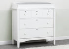Delta Children Textured White (1349) Farmhouse 3 Drawer Dresser with Changing Top 20-Farmhouse 3 Drawer Dresser with Changing Top