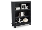 Delta Children Textured Midnight Grey (1347) Farmhouse Bookcase/Hutch, Right Silo View with Props 7-Farmhouse Bookcase