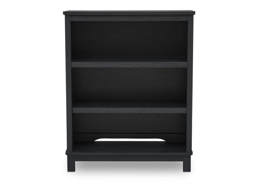 Delta Children Textured Midnight Grey (1347) Farmhouse Bookcase/Hutch, Front Silo View 8-Farmhouse Bookcase