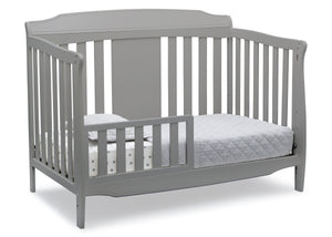 Delta Children Grey (026) Westminster 6-in-1 Convertible Crib, Right Toddler Bed Silo View 5-Westminster 6-in-1 Convertible Crib