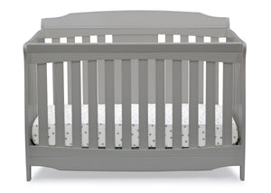 DCB: Delta Children Grey (026) Westminster 6-in-1 Convertible Crib, Front Crib Silo View 8-Westminster 6-in-1 Convertible Crib