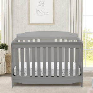 DCB: Delta Children Grey (026) Westminster 6-in-1 Convertible Crib, Front Crib Silo View 24-Westminster 6-in-1 Convertible Crib