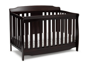 Delta Children Dark Chocolate (207) Westminster 6-in-1 Convertible Crib, Right Crib Silo View 18-Westminster 6-in-1 Convertible Crib