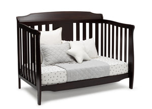 Delta Children Dark Chocolate (207) Westminster 6-in-1 Convertible Crib, Right Day Bed Silo View 20-Westminster 6-in-1 Convertible Crib