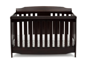 Delta Children Dark Chocolate (207) Westminster 6-in-1 Convertible Crib, Front Crib Silo View 22-Westminster 6-in-1 Convertible Crib