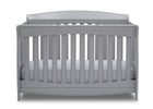 Delta Children Grey (026) Colton 6-in-1 Convertible Crib, Front Silo View 8-Colton 6-in-1 Convertible Crib