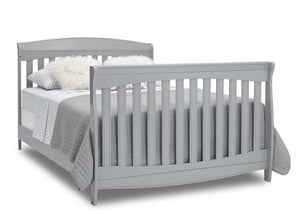 Delta Children Grey (026) Colton 6-in-1 Convertible Crib, Right Full Bed with Headboard and Footboard Silo View 9-Colton 6-in-1 Convertible Crib