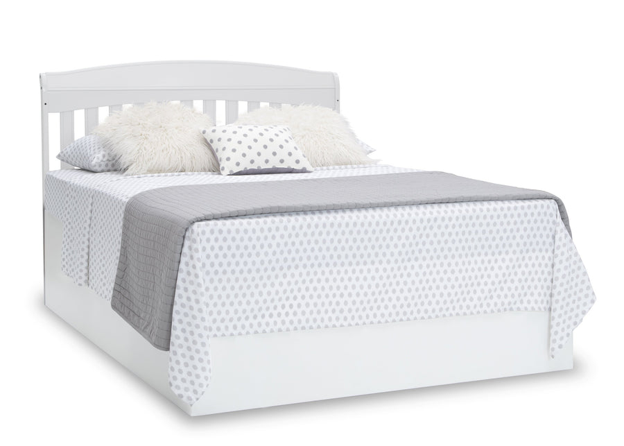 Delta Children Bianca White (130) Colton 6-in-1 Convertible Crib, Right Full Bed with Headboard Silo View 14-Colton 6-in-1 Convertible Crib