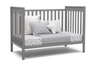 Delta Children Grey (026) Mercer 6-in-1 Convertible Crib, Right Day Bed Silo View 4-Mercer 6-in-1 Convertible Crib
