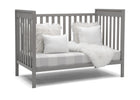 Delta Children Grey (026) Mercer 6-in-1 Convertible Crib, Right Sofa Silo View 5-Mercer 6-in-1 Convertible Crib