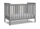Delta Children Grey (026) Mercer 6-in-1 Convertible Crib, Right Crib Silo View 2-Mercer 6-in-1 Convertible Crib