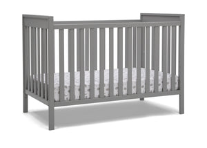 Delta Children Grey (026) Mercer 6-in-1 Convertible Crib, Right Crib Silo View 13