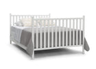 Delta Children Bianca White (130) Mercer 6-in-1 Convertible Crib, Right Full Bed with Headboard and Footboard Silo View 15-Mercer 6-in-1 Convertible Crib