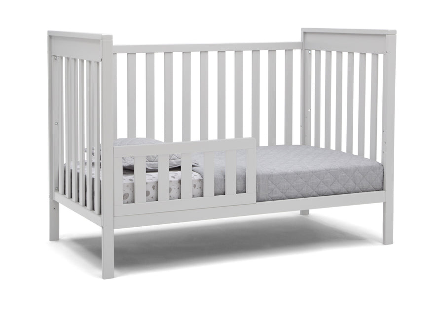 Delta Children Bianca White (130) Mercer 6-in-1 Convertible Crib, Right Toddler Bed Silo View 11-Mercer 6-in-1 Convertible Crib