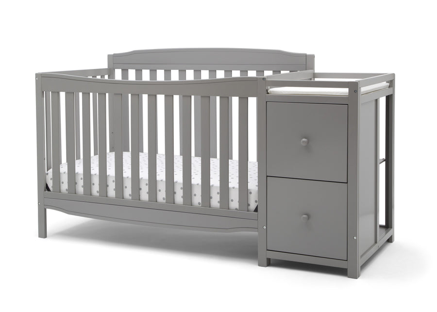Mason Convertible 6-in-1 Crib and Changer Grey (026) 2-Mason Convertible 6-in-1 Crib and Changer