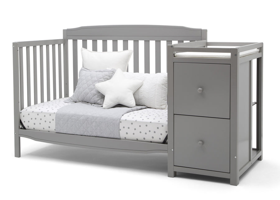 Mason Convertible 6-in-1 Crib and Changer Grey (026) 4-Mason Convertible 6-in-1 Crib and Changer