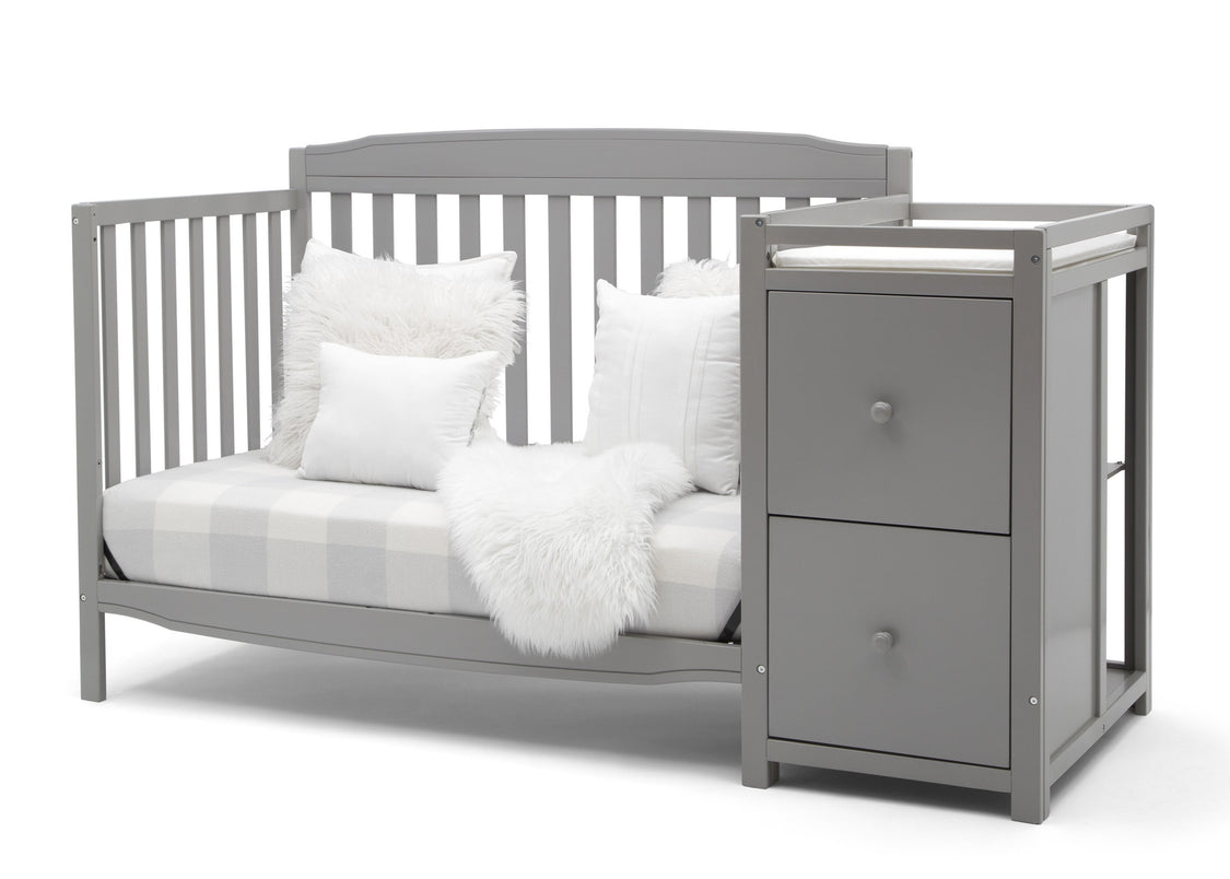 Mason Convertible 6-in-1 Crib and Changer Grey (026)