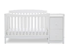 Bianca White (130) 18-Mason Convertible 6-in-1 Crib and Changer