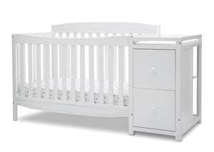 Mason Convertible 6-in-1 Crib and Changer Bianca White (130) 4