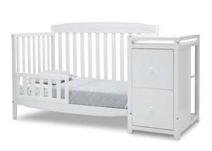 Mason Convertible 6-in-1 Crib and Changer Bianca White (130) 5