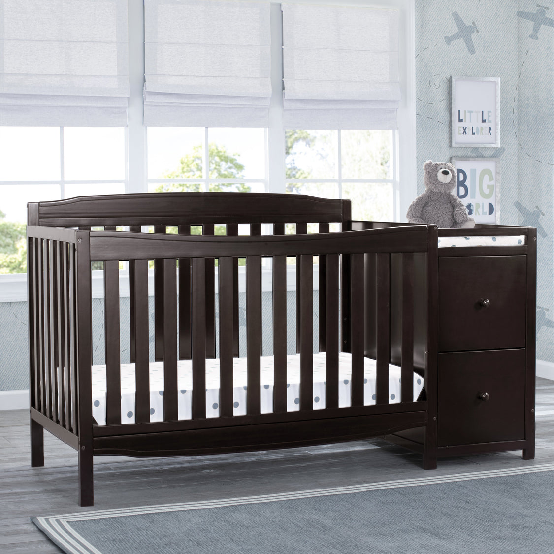 Mason Convertible 6-in-1 Crib and Changer 