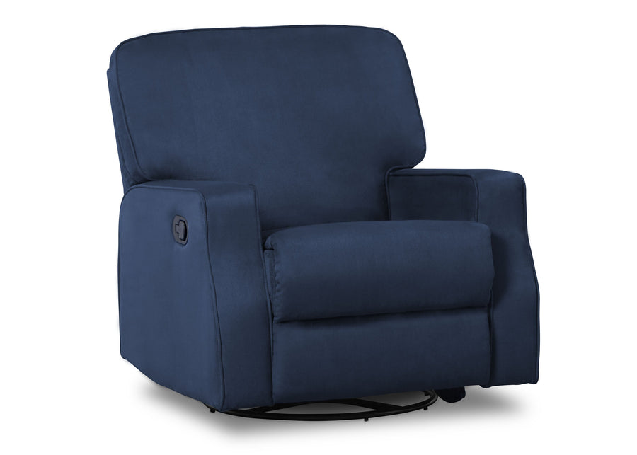 Delta Children Navy (467) Caleb Nursery Recliner Glider Swivel Chair (W1520210C), Silo Side, b2b  4-Caleb Nursery Recliner Glider Swivel Chair