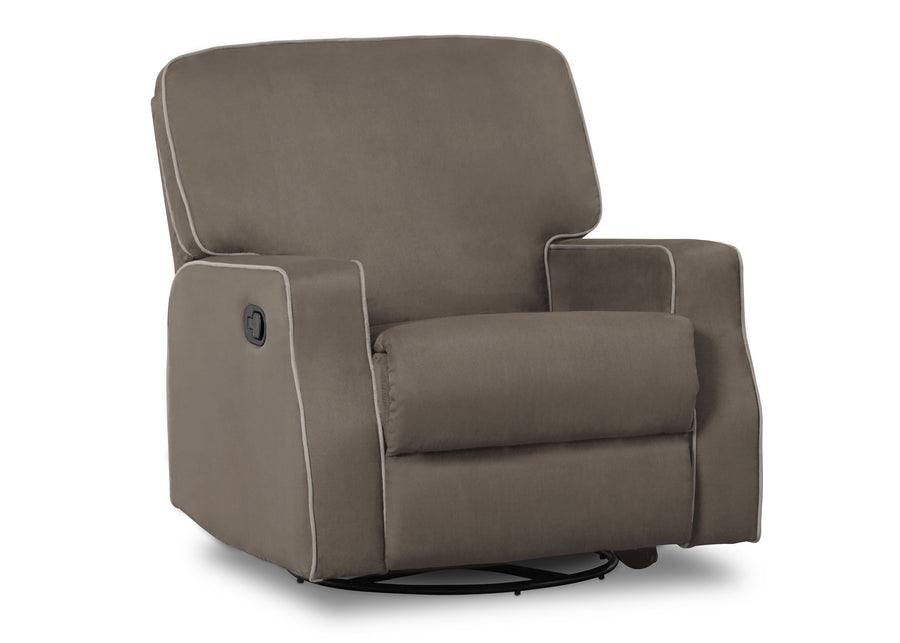 Delta Children Graphite with Dove Grey (944) Caleb Nursery Recliner Glider Swivel Chair (W1520210C), Silo Side, c2c  7-Caleb Nursery Recliner Glider Swivel Chair