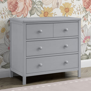 Textured Grey (1450) 44-Sweet Beginnings 3 Drawer Dresser