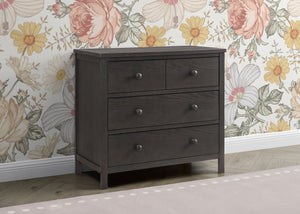 Textured Stone Grey (1460) 0-Sweet Beginnings 3 Drawer Dresser