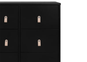 Ebony with Natural (1482) 17-babyGap Legacy 6 Drawer Dresser with Leather Pulls