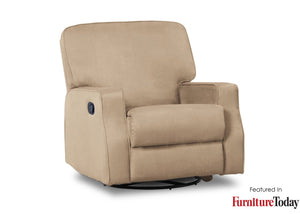 Delta Children Beige (276) Charlie Nursery Recliner Swivel Glider Chair (W2520210C), With Seal, a5a 6-Charlie Nursery Recliner Swivel Glider Chair