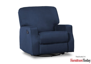 Delta Children Navy (467) Charlie Nursery Recliner Swivel Glider Chair W2520210C, With Seal, b5b 10-Charlie Nursery Recliner Swivel Glider Chair
