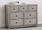 Simmons Kids Rustic White (119) Monterey 7 Drawer Dresser 7-Monterey 7 Drawer Dresser