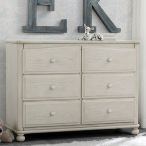 Simmons Kids Antique White (122) Cortona 6 Drawer Dresser 13-Cortona 6 Drawer Dresser