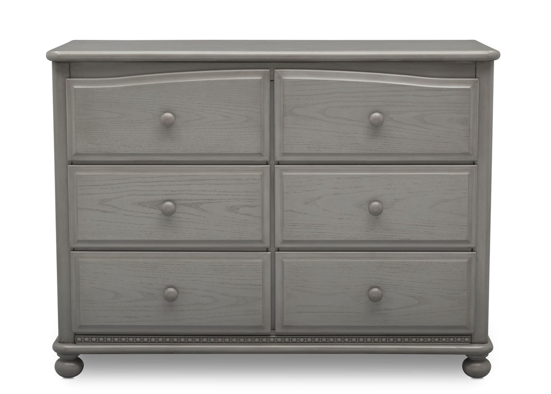 Simmons Kids Storm (161) Cortona 6 Drawer Dresser, Front Facing Silo, b2b
