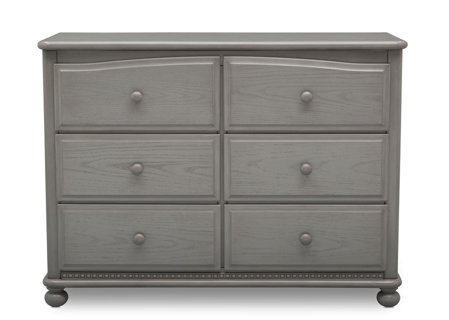 Simmons Kids Storm (161) Cortona 6 Drawer Dresser, Front Facing Silo, b2b 5-Cortona 6 Drawer Dresser