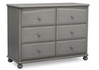 Simmons Kids Storm (161) Cortona 6 Drawer Dresser, Right Facing Silo, b3b 6-Cortona 6 Drawer Dresser