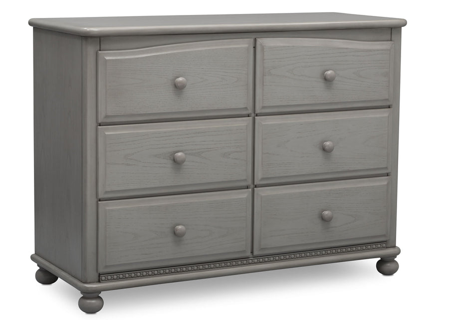 Simmons Kids Storm (161) Cortona 6 Drawer Dresser, Right Facing Silo, b3b 6-Cortona 6 Drawer Dresser