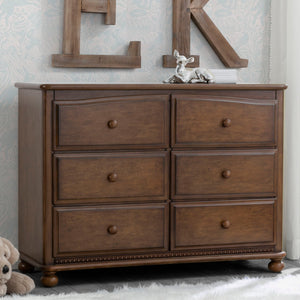 Simmons Kids Antique Chestnut (2100) Cortona 6 Drawer Dresser 21-Cortona 6 Drawer Dresser