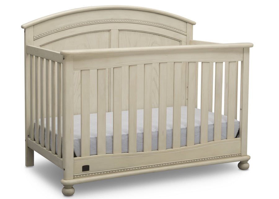 Simmons Kids Antique White (122) Ainsworth 4-in-1 Convertible Crib (W337250), Right Facing, a3a 6-Ainsworth 4-in-1 Convertible Crib
