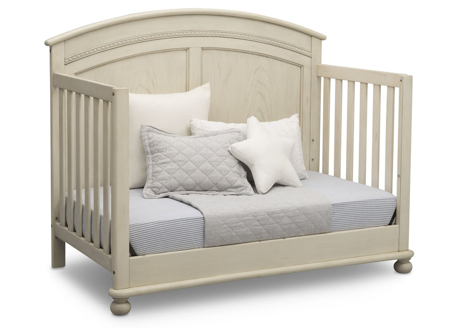 Simmons Kids Antique White (122) Ainsworth 4-in-1 Convertible Crib (W337250), Day Bed Conversion, a5a 4-Ainsworth 4-in-1 Convertible Crib
