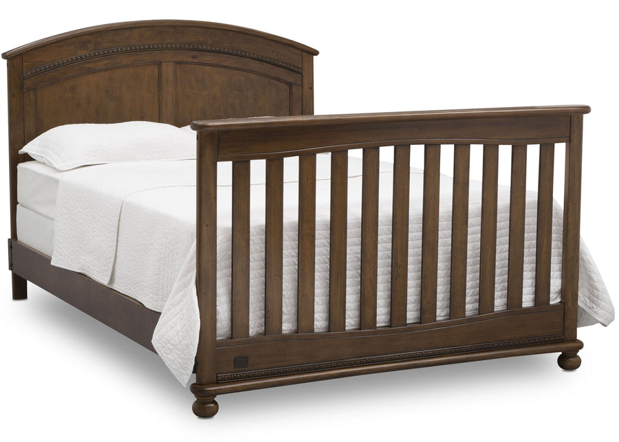 Simmons Kids Antique Chestnut (2100) Ainsworth 4-in-1 Convertible Crib (W337250), Full Bed Conversion, c6c 17-Ainsworth 4-in-1 Convertible Crib