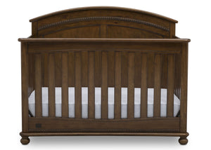 Simmons Kids Antique Chestnut (2100) Ainsworth 4-in-1 Convertible Crib (W337250), Front Silo, c2c 10-Ainsworth 4-in-1 Convertible Crib