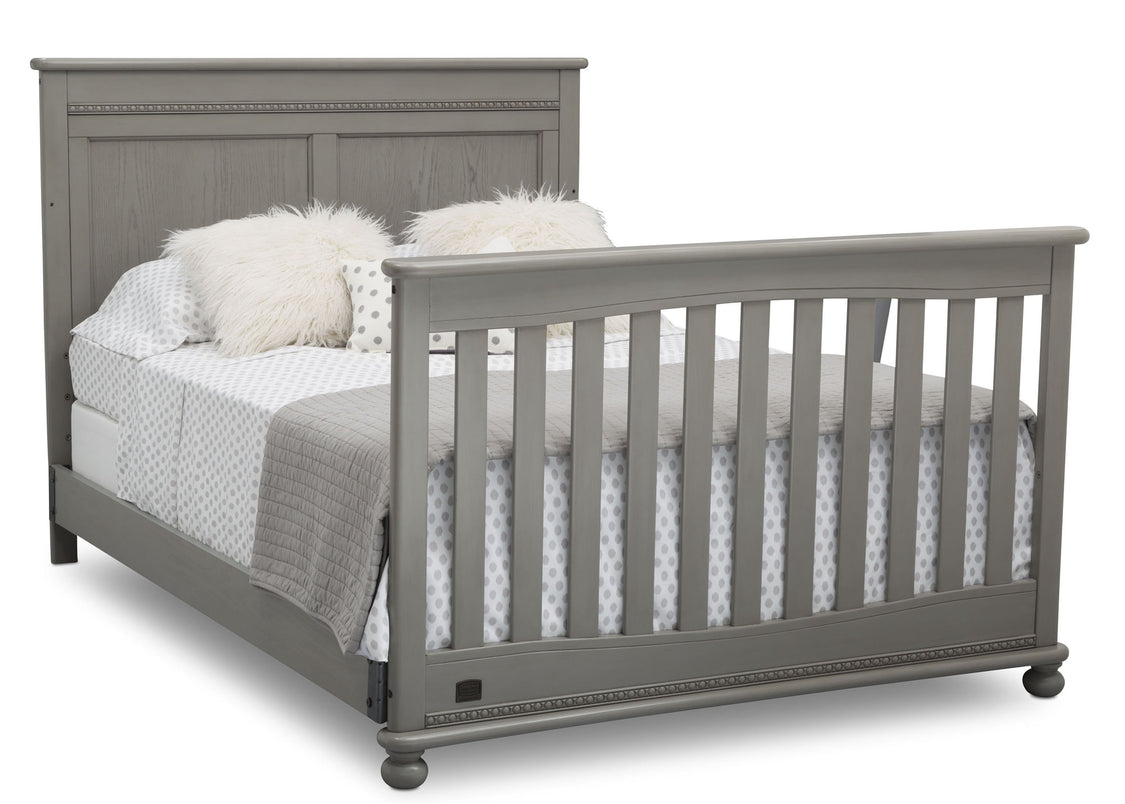 Delta Children Storm (161) Fontana 4-in-1 Convertible Crib (W337350) Full Bed Conversion, b6b
