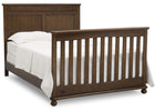 Delta Children Antique Chestnut (2100) Fontana 4-in-1 Convertible Crib (W337350) Full Bed Conversion, c6c 21-Fontana 4-in-1 Convertible Crib