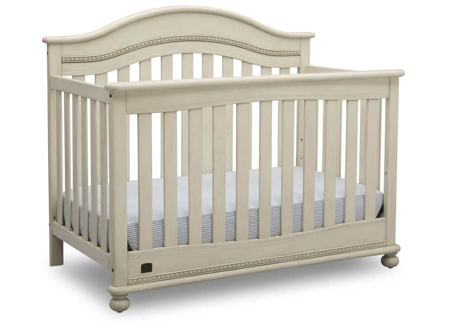 Delta Children Antique White (122) Bristol 4-in-1 Convertible Crib (W337450) Right Facing Silo, a3a 6-Bristol 4-in-1 Convertible Crib