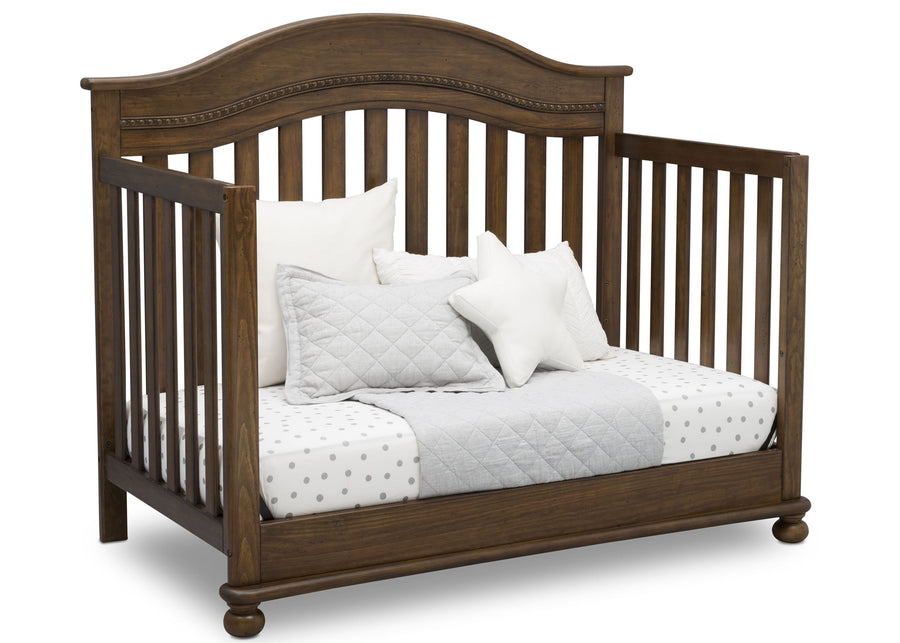 Delta Children Antique Chestnut (2100) Bristol 4-in-1 Convertible Crib (W337450) Day Bed Conversion, c5c 16-Bristol 4-in-1 Convertible Crib
