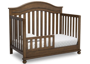 Delta Children Antique Chestnut (2100) Bristol 4-in-1 Convertible Crib (W337450) Toddler Bed Conversion, c4c 17-Bristol 4-in-1 Convertible Crib