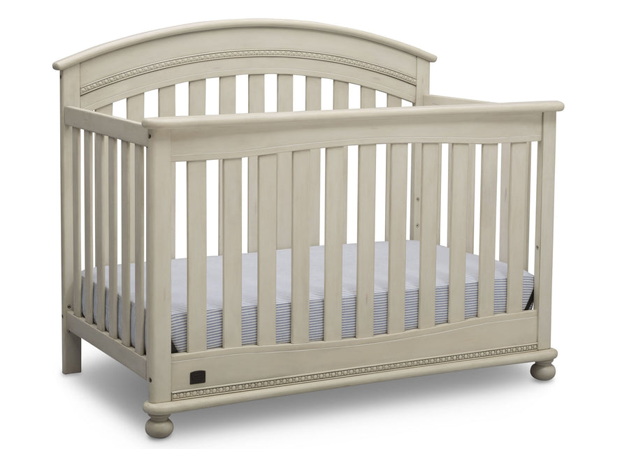 Delta Children Antique White (122) Aden 4-in-1 Convertible Crib (W337550) Right Facing Silo, a3a 6-Aden 4-in-1 Convertible Crib